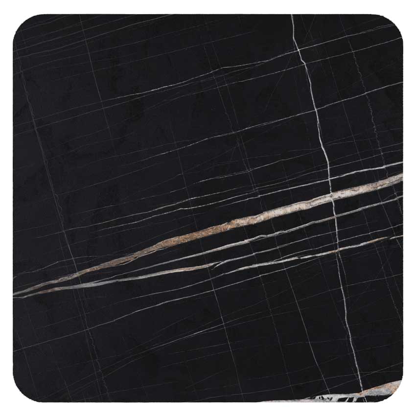 Tabletops by Sandalyeci black marble