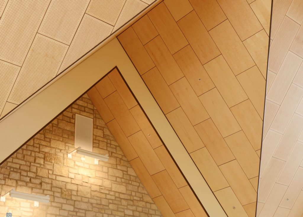 Akouo Acoustics premium style on ceiling detail