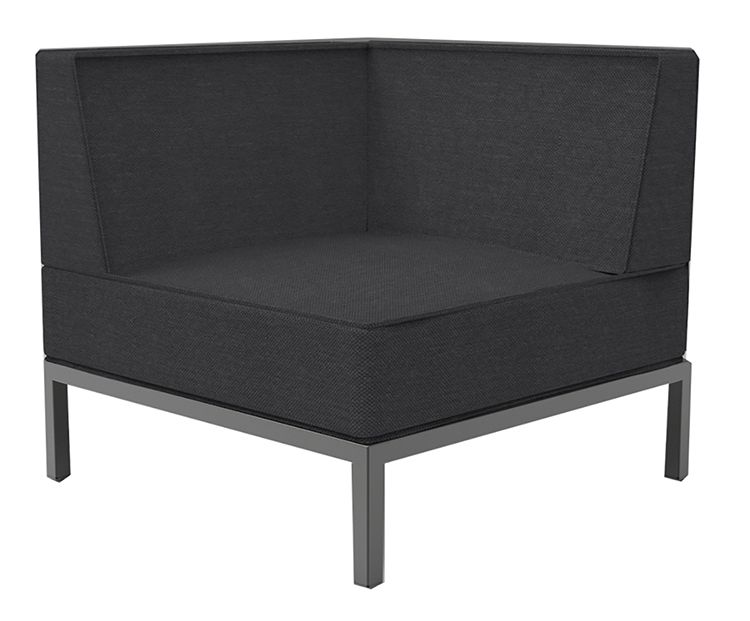 Beaufurn's Serene Seating corner unit black