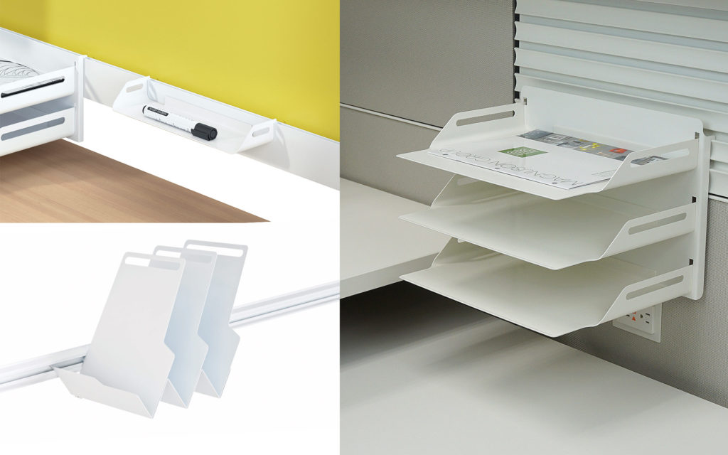 NEW PORT HIGH Desk Partition four accessories