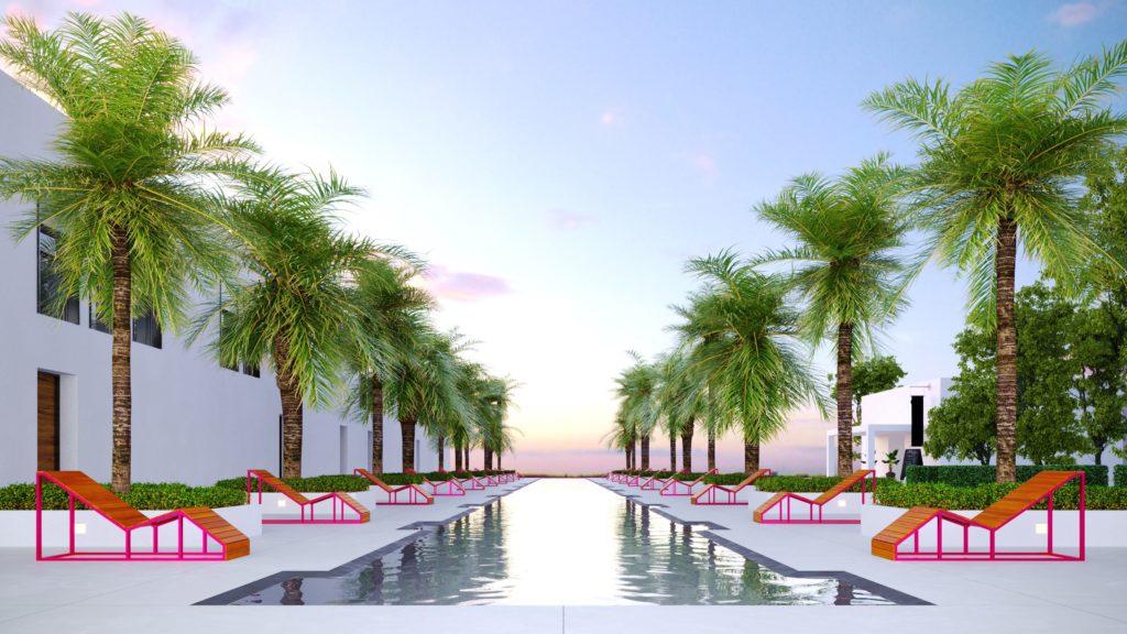 Garda Collection outdoor lounge chairs at pool