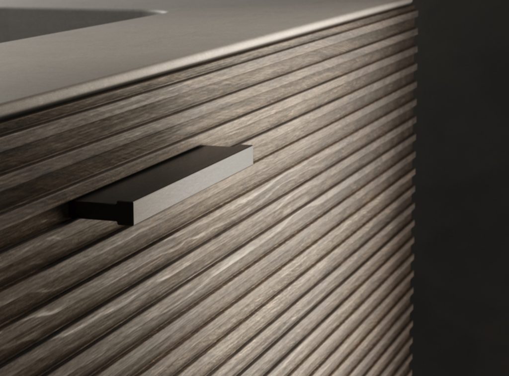 Inbani's Grate Collection detail of vanity front