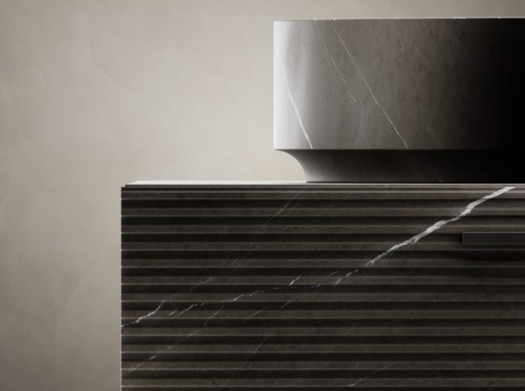 Inbani's Grate Collection detail with partial view of basin