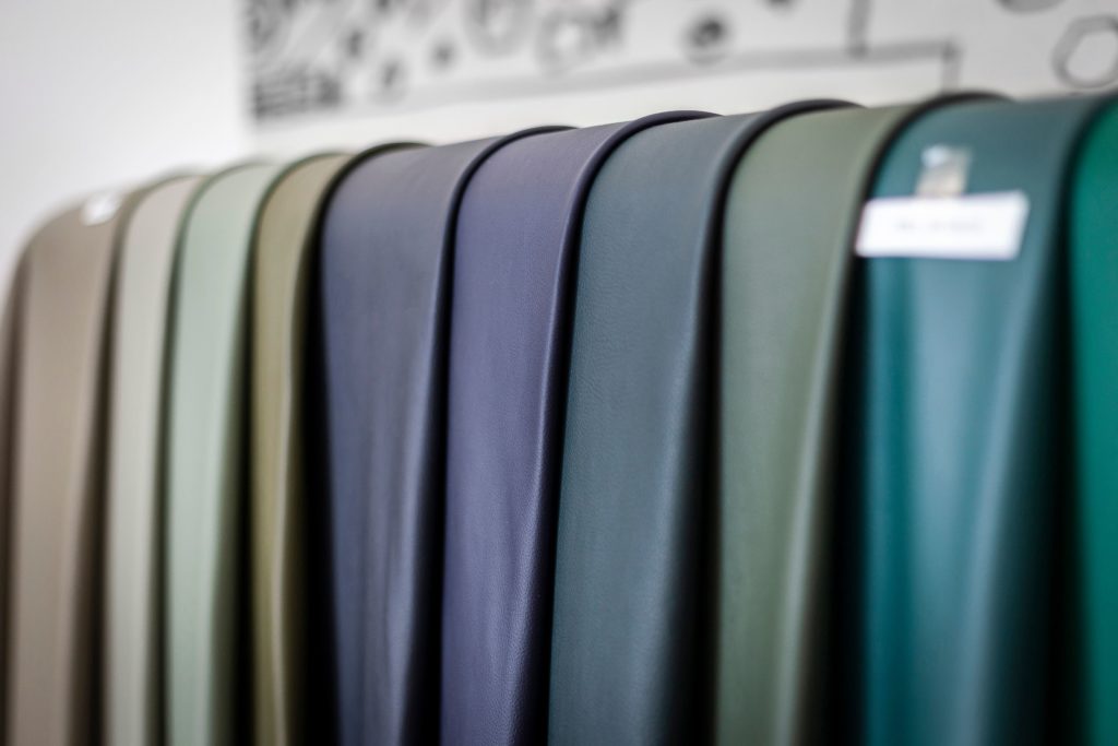 Graphene Leather swatches detail