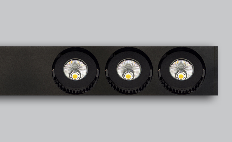 Luminis Bellevue Luminaire detail of optics