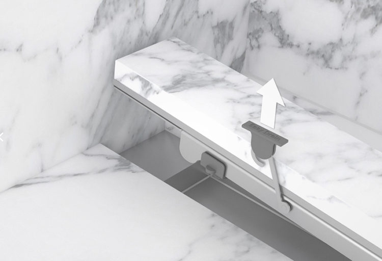 Modulo Stone Flex drain mechanism removing for cleaning