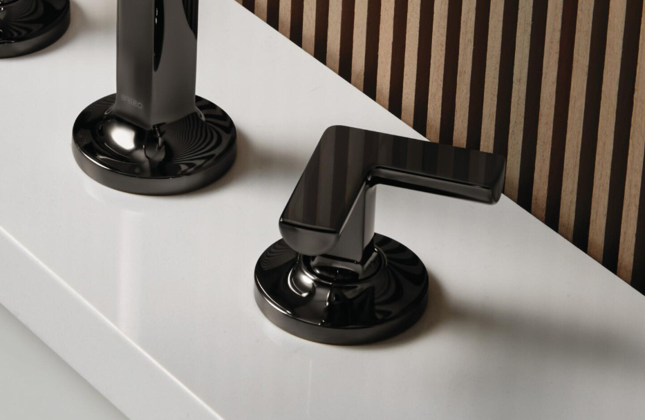 Brizo's Kintsu lever in black onyx