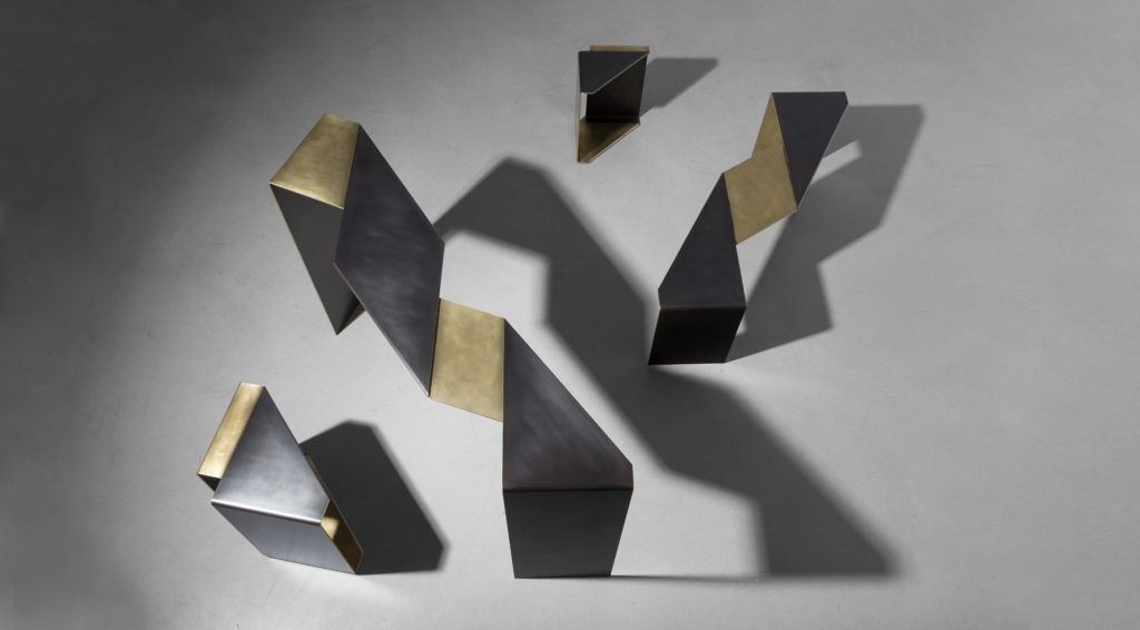 Uhuru Fold Collection view from above brass