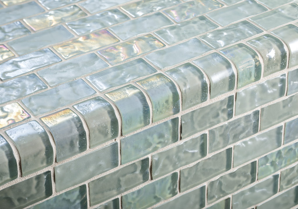 Lava Glass tiles burning ice