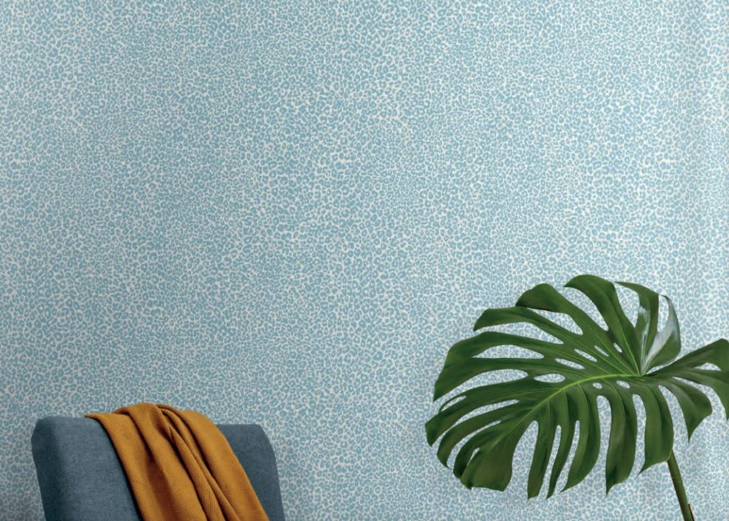 York Tropical Collection Leopard King in blue