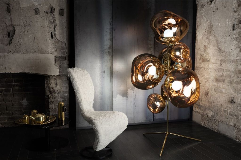 S chair sheepskin with melt lamp