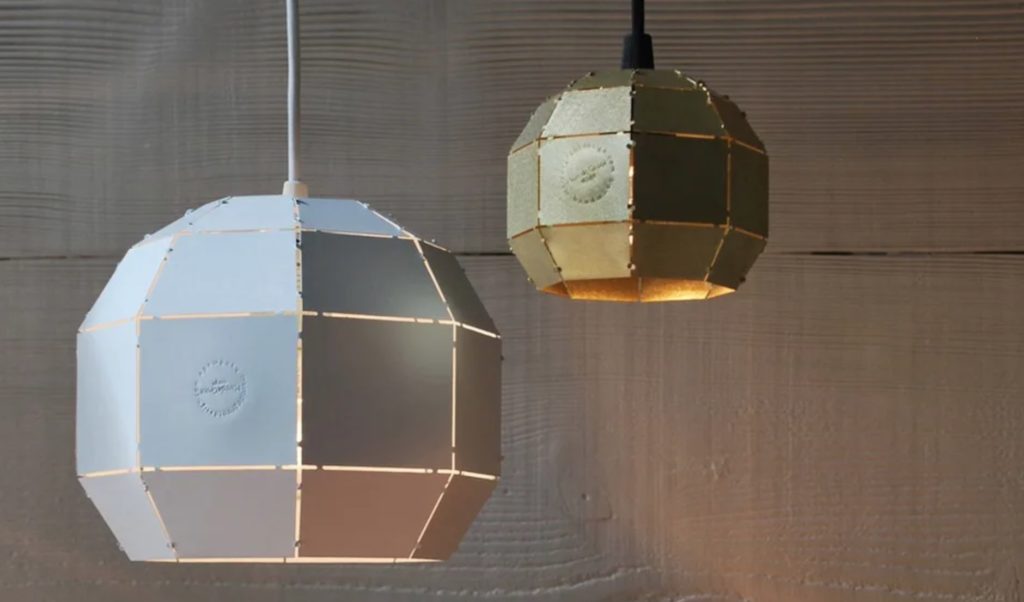 Boom! 32 pendant brass and aluminum
