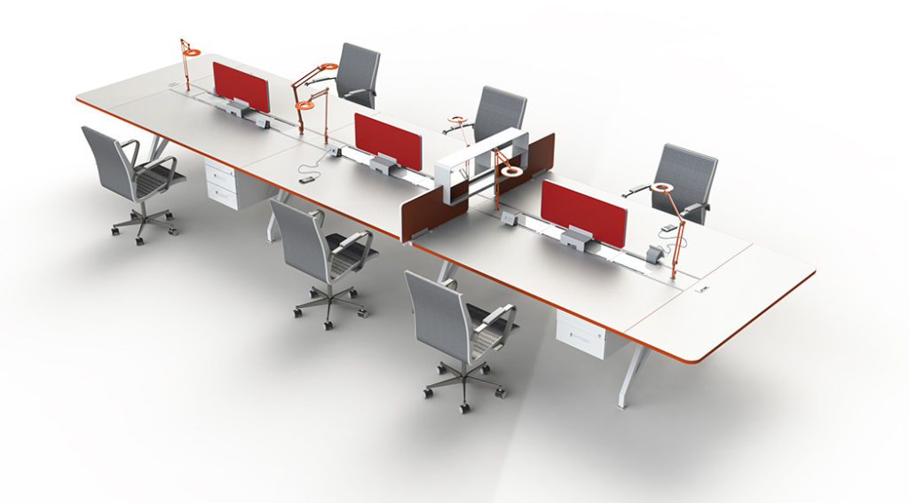 EYHOV Desk System three doubles