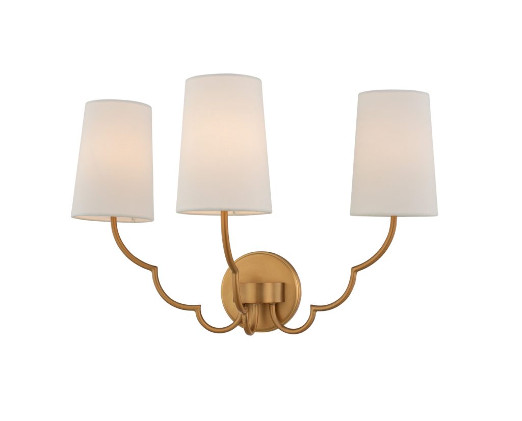 Sophia wall sconce three heads white