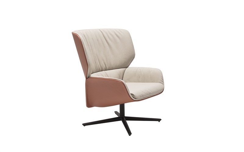 Nuez Lounge BIO side view white interior