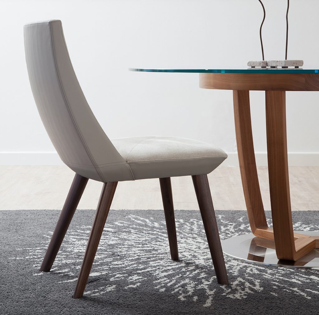 Beret by Sandler Seating plain no arms at table