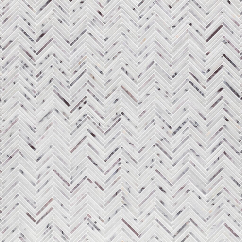 Lilac Marble Herringbone detail