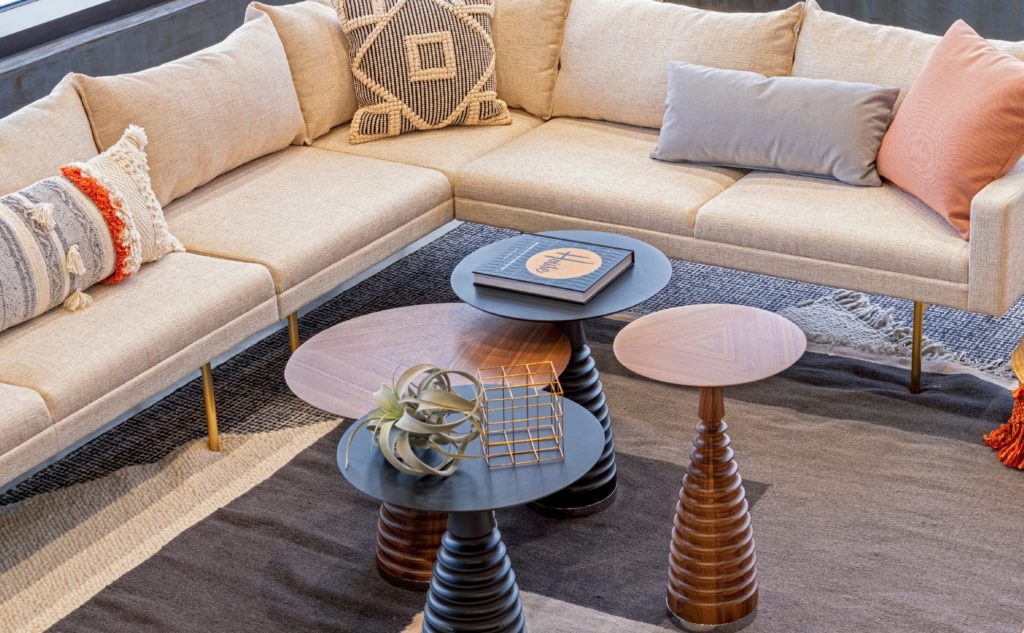 Whitaker Sofa and Frill Tables by Kimball