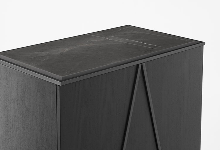 easel sideboard small rear view