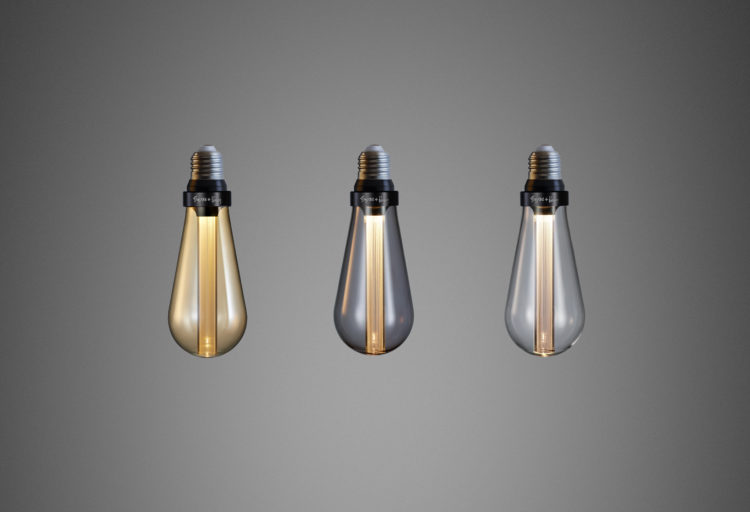 Buster Bulb three colors gray background