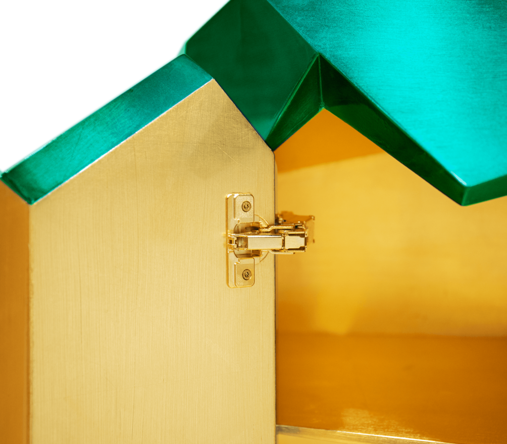 Boca Do Lobo Diamond Emerald Sideboard detail of hinge