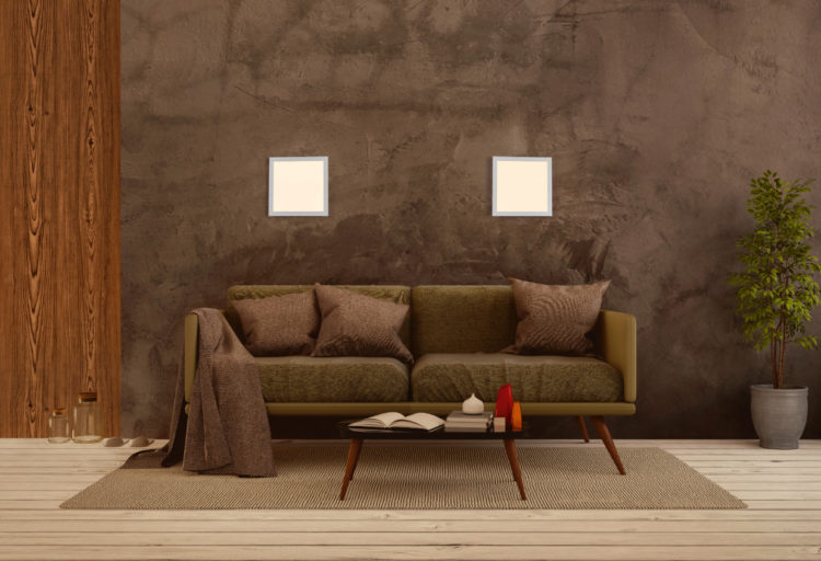 SUN@Home recessed wall panel in living room