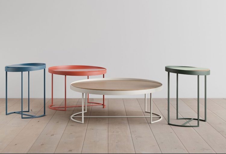 Studio TK Sly Table fourn different sizes, styles, and finishes
