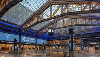 Direct to Glass at Moynihan Train Station