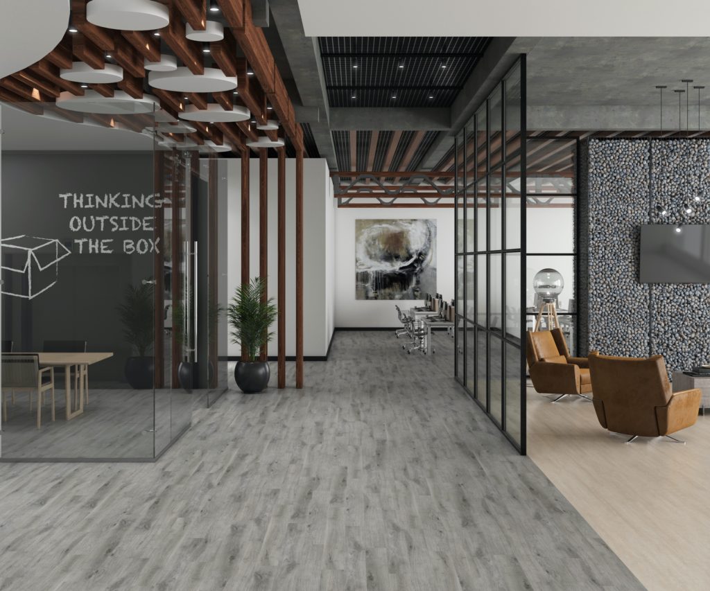 AVA 2DSGN LVT in gray in workspace