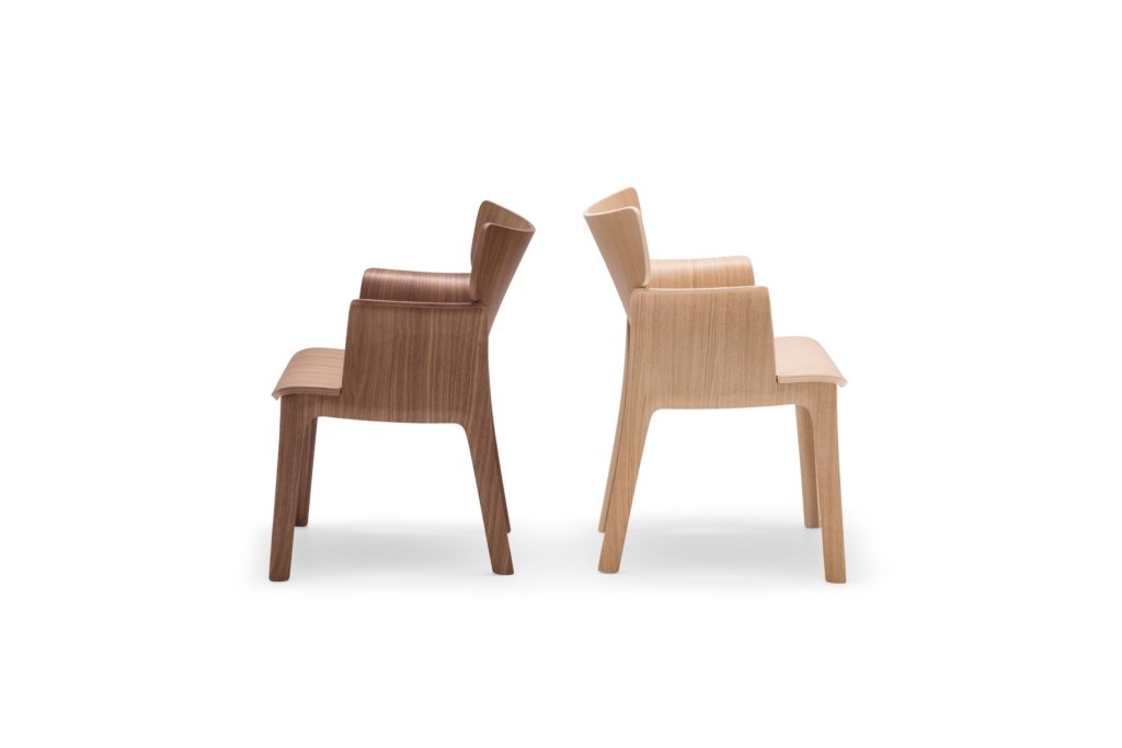 Adela Rex one Oak and one Walnut back to back 