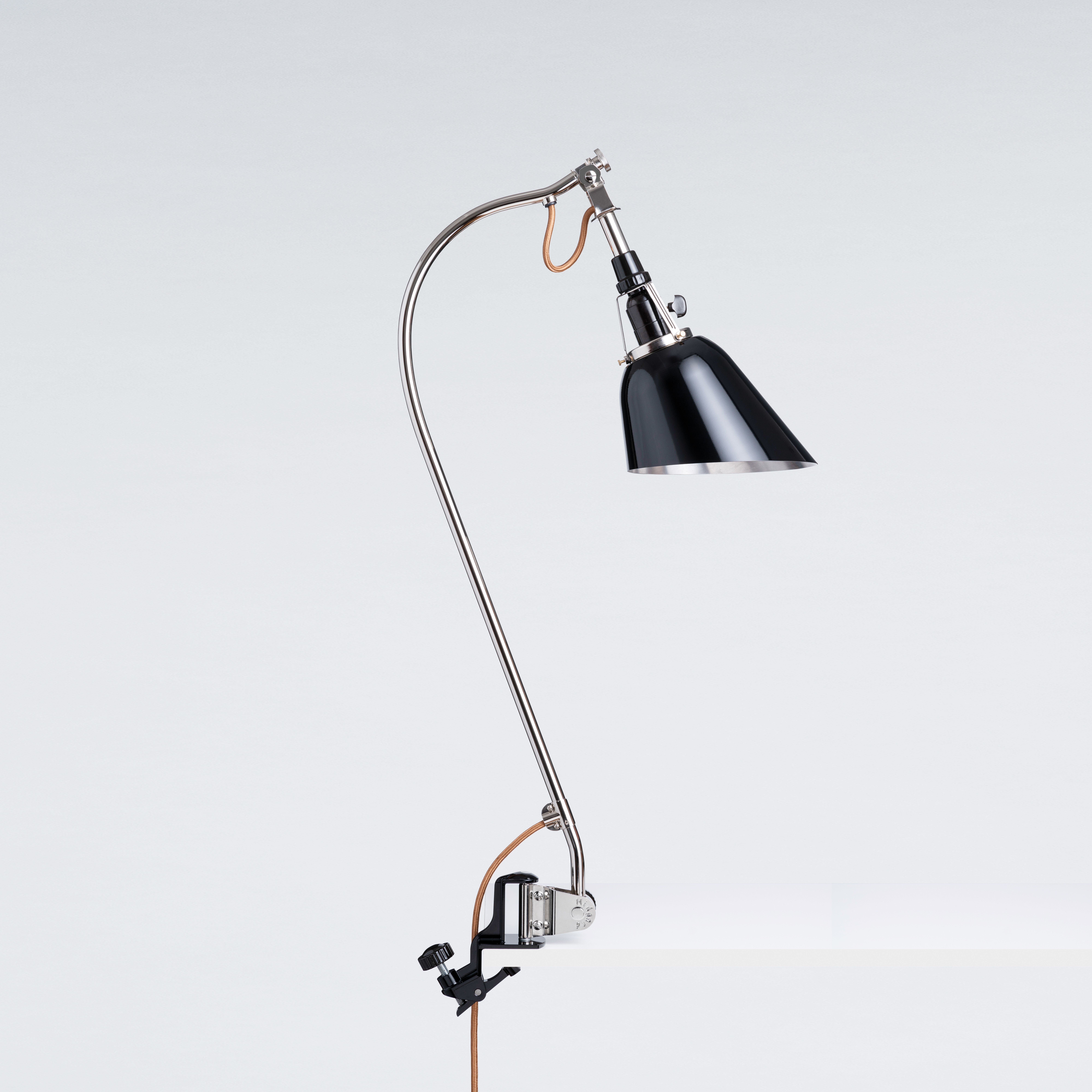 Midgard TYP 113 shade and stem with clamp on desk