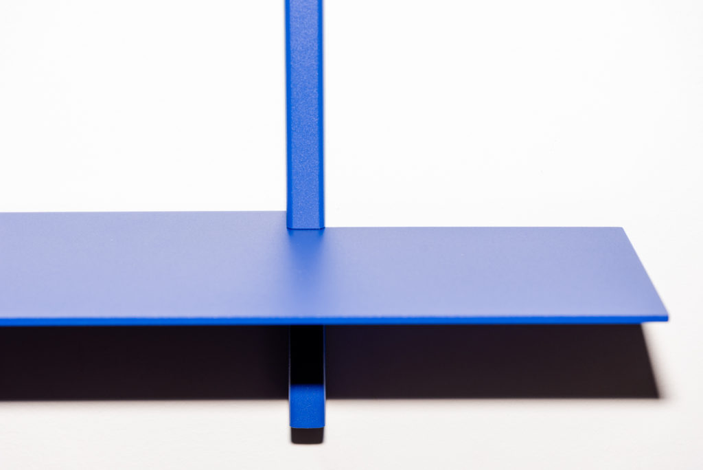 Util Plié wall shelves mini shelf detail blue