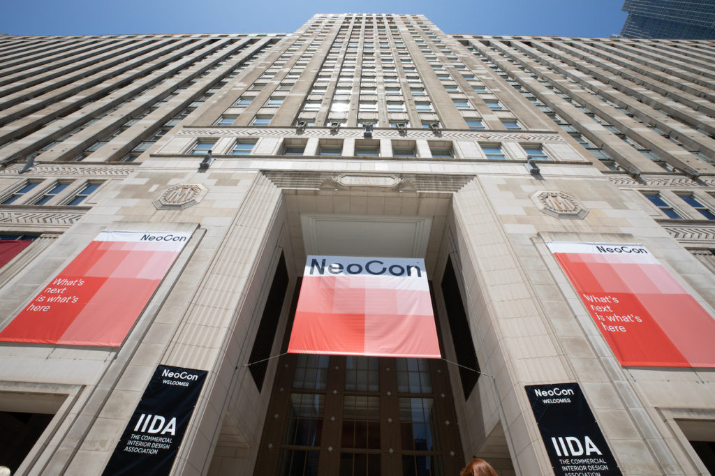 Merchandise Mart with NeoCon banner