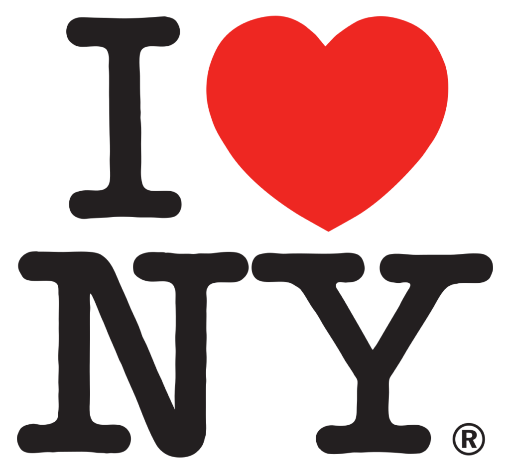 Ode to New York I love NY logo by Milton Glaser