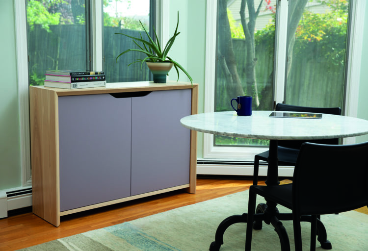 Concordic Livvi credenza lavender in kitchen