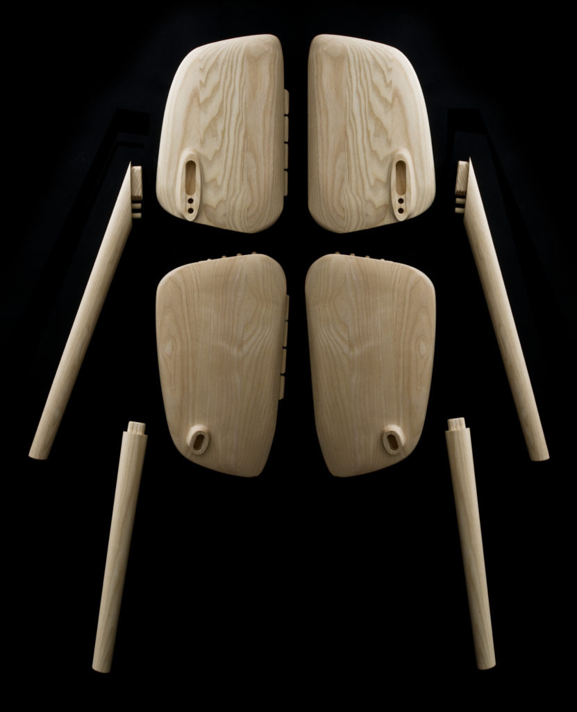 Mattiazzi Osso chair disassembled