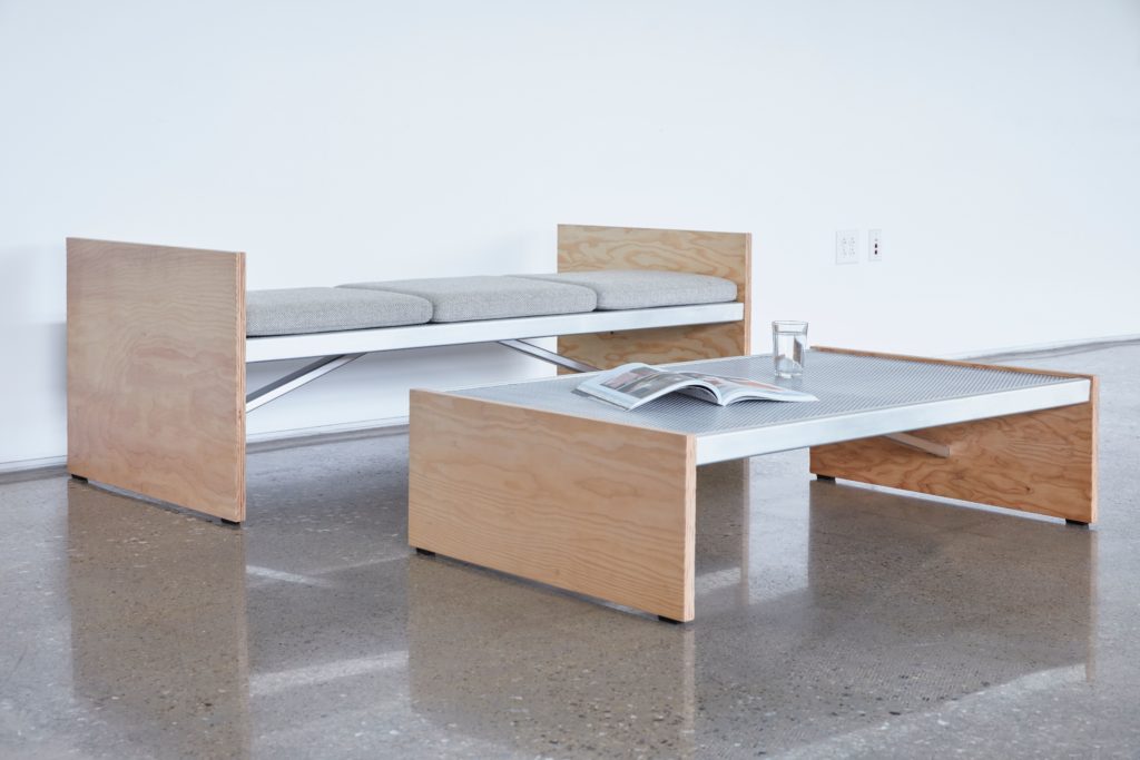 Emeco Truss Bench and Table