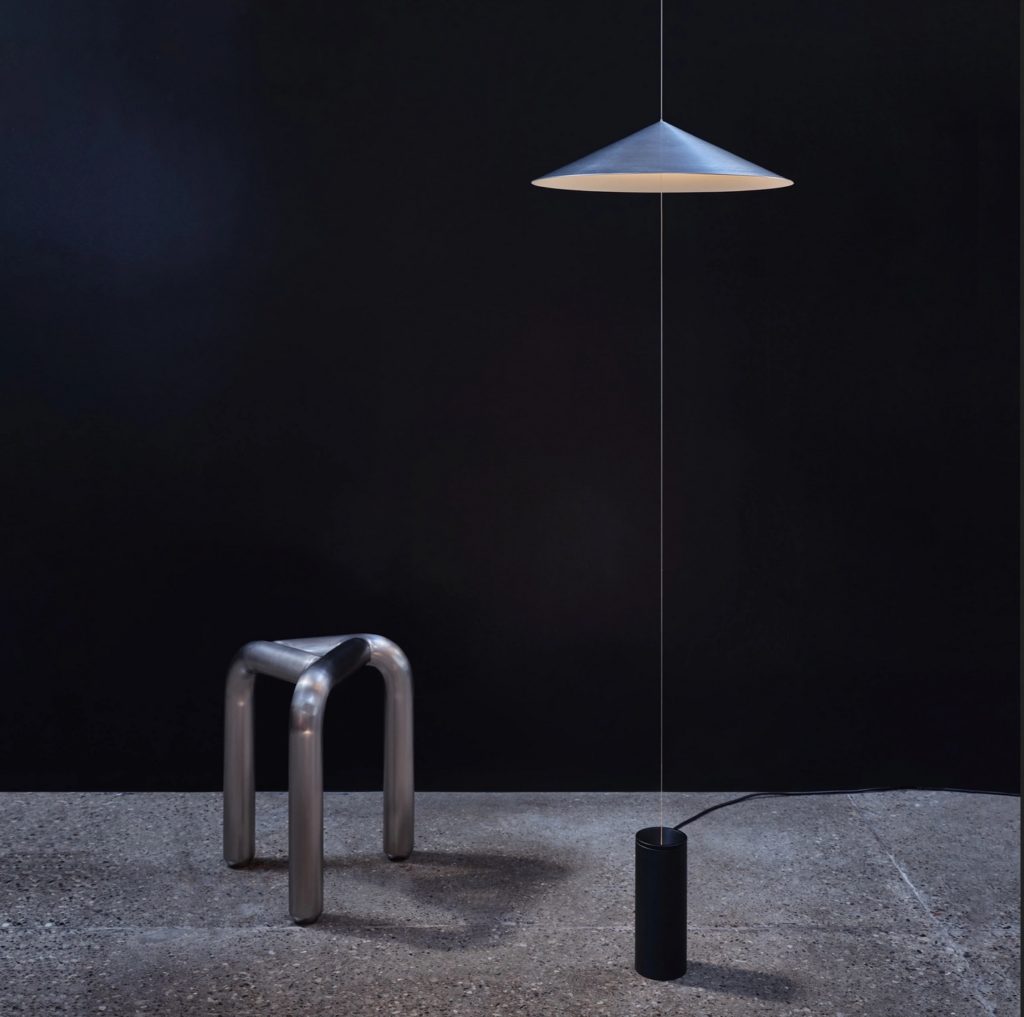 Wisp Suspension lamp and Trio Stool 
