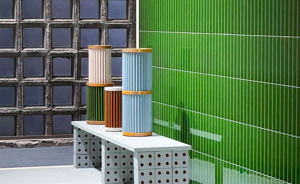 Mutina Ensemble exhibition of ceramic shapes