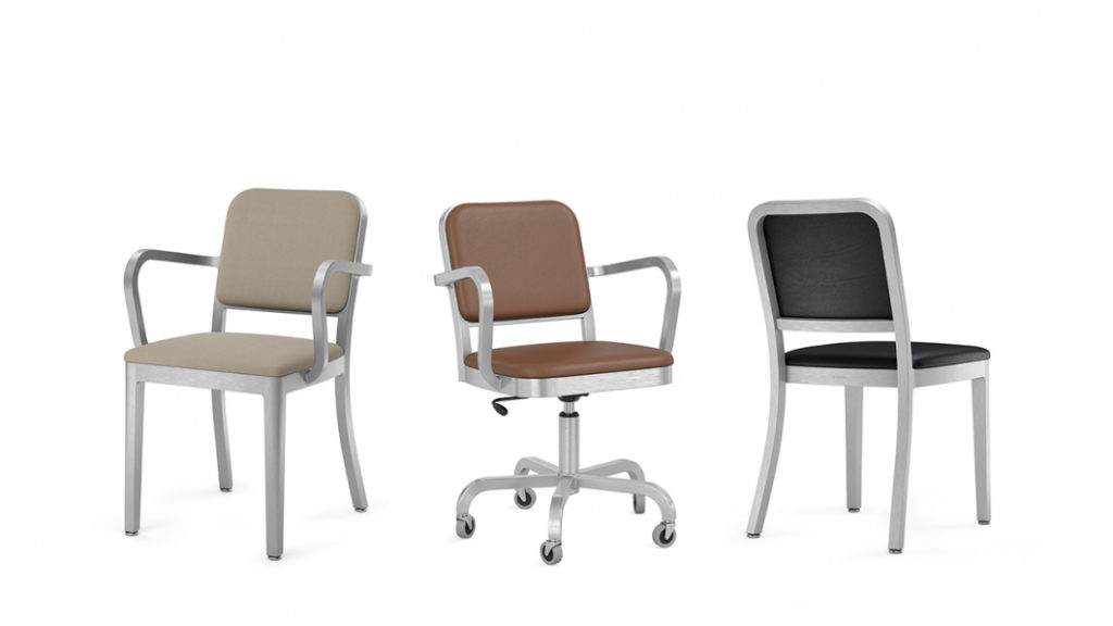 Emeco Navy Officer armchair, side chair, swivel armchair