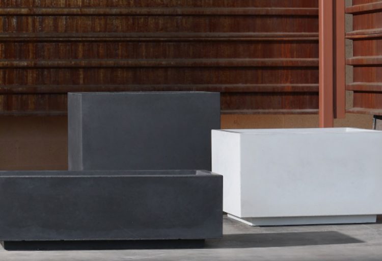 Aspect three containers two charcoal one white