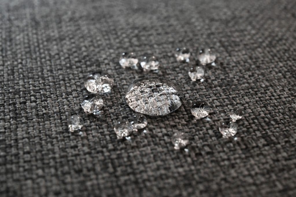 Supreen gray with water droplets