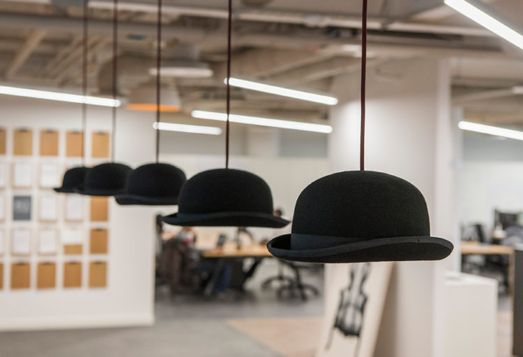 Innermost Jeeves pendants hanging in a row