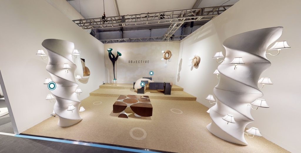Objective Gallery with Twist Light, Cube Variations, and Swarm Credenza