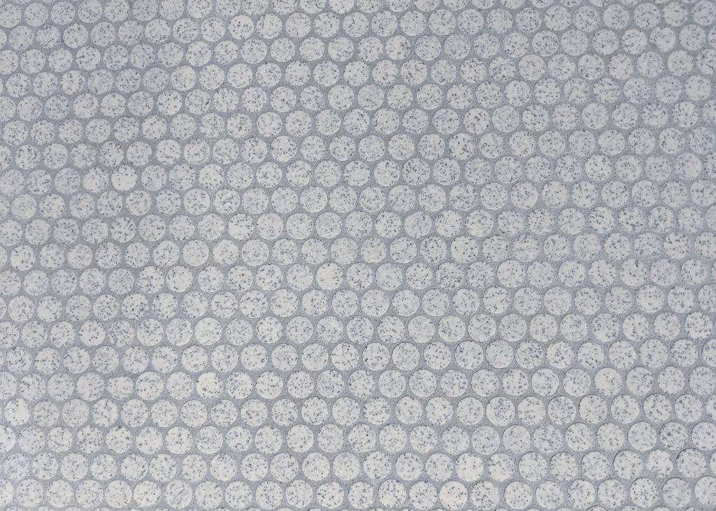 penny tile detail of original