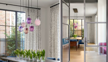 New Shades for Tracy Glover's  Teardrop Chandelier