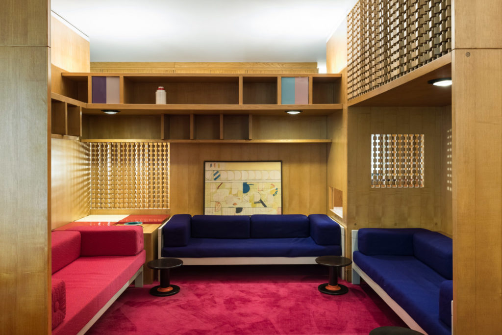 Casa lana main space with sofas and built-ins