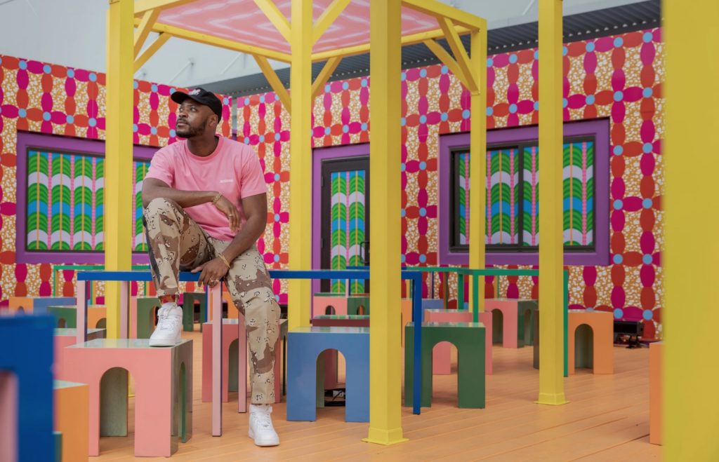 Design Miami Yinka Ilori at Blue Rider café