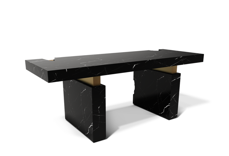 Nougat desk angled view