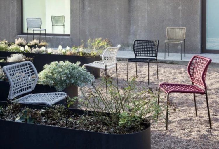 Corda seating chairs on patio